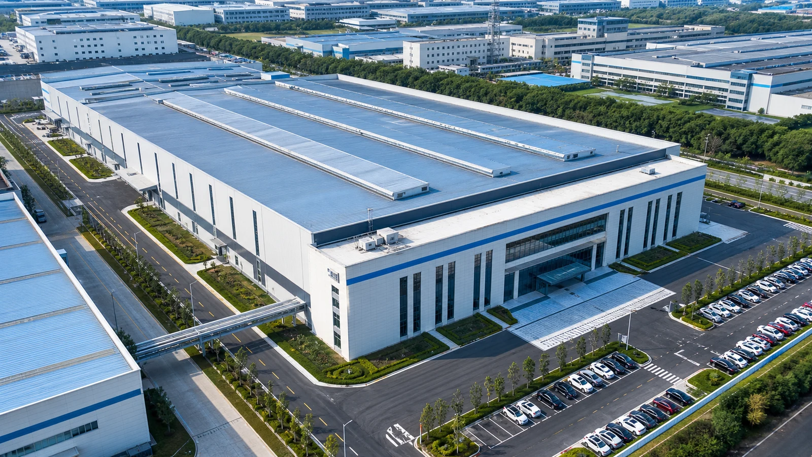 Modern precision manufacturing campus in Zhejiang, China